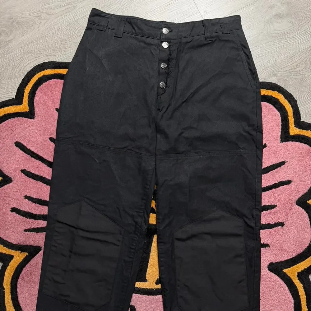 Phipps Double Knee Casual Chino Pants Size 34 Black